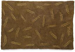 Sunwashed Nepalese Lokta Paper - Full sheet of Gold/Brown paper shown