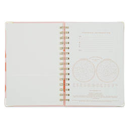 DesignWorks Ink Undated 13-month Perpetual Planner - Plans, 6-1/4" x 8-1/4", personal information page