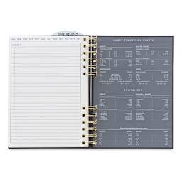 DesignWorks Ink Standard Issue Planner Notebook No. 12, Black, Back Inside Cover