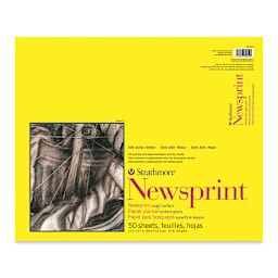Strathmore 300 Series Newsprint Pad - Rough, 50 Sheets, 14" x 17"