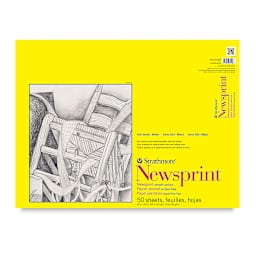 Strathmore 300 Series Newsprint Pad - Smooth, 50 Sheets, 18" x 24"