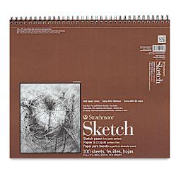 Strathmore 400 Series Sketch Pad - 14" x 17", Spiral Bound, Side, 100 Sheets
