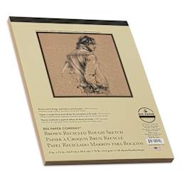 Bee Paper Brown Recycled Rough Sketch Pad - 9" x 12"