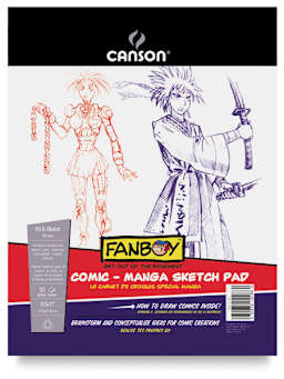 Comic-Manga Sketch Pad, 50 sheets  Front Cover, 8½" × 11"