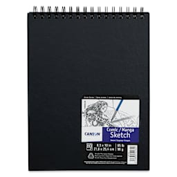 Canson Fanboy Comic-Manga Sketch Book - 8 1/2" x 11", 80 Sheets