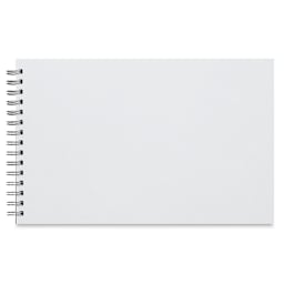 Bee Paper Pen Sketcher's Wirebound Pad - Landscape Pad showing open page to show color