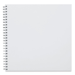 Bee Paper Pen Sketcher's Wirebound Pad - Square Sidebound Pad showing open page