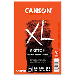 Canson XL Sketch Pad - 5-1/2" x 8-1/2", Euro Fold, 100 Sheets