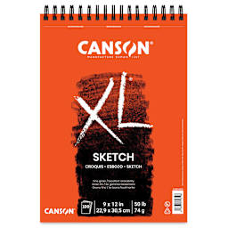 Canson XL Sketch Pad - 9" x 12", Wirebound Top, 100 Sheets