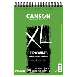 Canson XL Drawing Pad - 70 lb, Wirebound Top, 60 Sheets, 9" x 12"