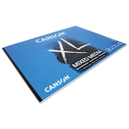 Canson XL Mixed Media Tapebound Pad - 22" x 30", laying flat