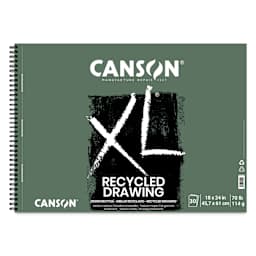Canson XL Recycled Drawing Pad - 18" x 24", Wirebound Side, 30 Sheets, front cover