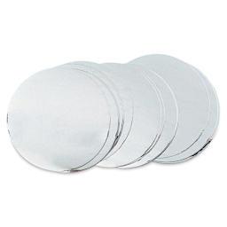 Mirror Boards - 25 Round Mirror boards spread in row
