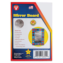 Mirror Boards - 5" x 7", Silver, 25 Sheets
