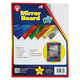Mirror Boards - 8-1/2" x 11", Silver, 10 Sheets
