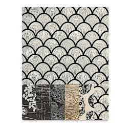 Nepalese Collection Lokta Paper - Front of Black/Gold/Cream Package
