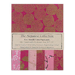 Nepalese Collection Lokta Paper - Front of Magenta/Pink Package