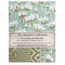 
Nepalese Collection Lokta Paper - Front of Mint/Gold Package