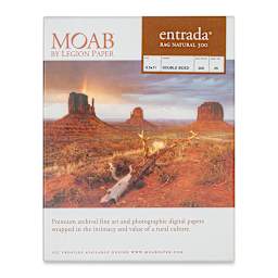Legion Moab Entrada Digital Rag Paper - 8-1/2" x 11", Natural, 300 gsm, Pkg of 25
