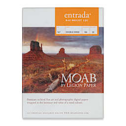 Legion Moab Entrada Digital Rag Paper - 5" x 7", Bright White, 190 gsm, Pkg of 25
