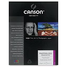 Canson Infinity PhotoGloss Art Papers - 8-1/2" x 11", Premium Resin Coated, 25 Sheets