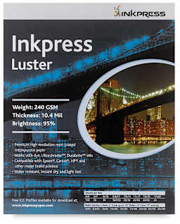 Inkpress Inkjet Paper - Front view of Luster Package