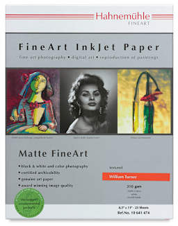 William Turner Inkjet Paper - Front Cover of package of 25 Sheets