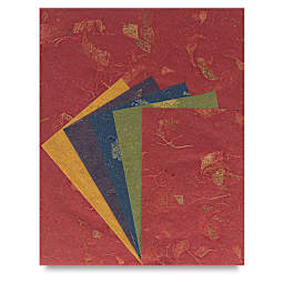 Black Ink Decorative Paper Packs - Both sizes of Mangoes Assorted Sheet Pack shown