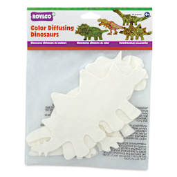 Roylco Color Diffusing Paper Pack - Dinosaurs, Pkg of 80 front of packaging