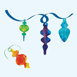 Roylco Blots of Ornaments - Pkg of 40 finished ornament examples