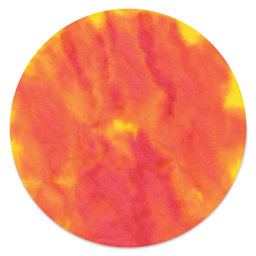 Roylco Color Diffusing Paper Pack - Circles, Pkg of 100 (dyed with yellow and red)