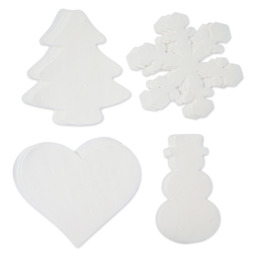 Roylco Color Diffusing Paper Pack - Winter Seasonal Shapes, Pkg of 96