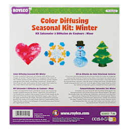 Roylco Color Diffusing Paper Pack - Winter Seasonal Shapes, Pkg of 96 front of packaging