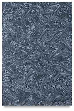 Books by Hand Marbled Papers - Single Gray/Black Marbled Sheet shown