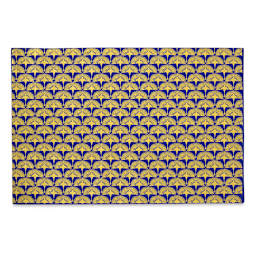 Lokta Paper - Crane, Blue and Gold, 20" x 30"
