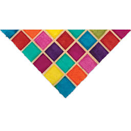 Lokta Paper - Batik, Colorful Squares, 20'' x 30''