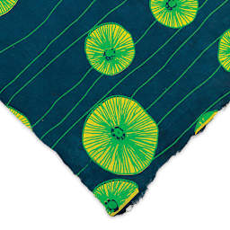 Lokta Paper - Bloom, Dark Teal, 20" x 30" (corner)
