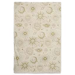 Celestial Print Lokta Paper- Cream and Gold, 20" x 30" (full sheet)