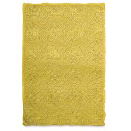 Geo Print Lokta Paper - Gold and Yellow, 20" x 30" (front of paper)
