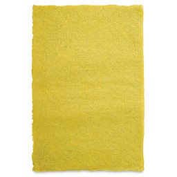 Geo Print Lokta Paper - Gold and Yellow, 20" x 30" (back of paper)