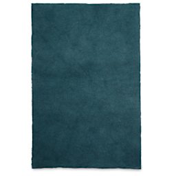 Geo Print Lokta Paper - Gold and Dark Teal, 20" x 30" (back of paper)