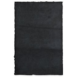 Geo Print Lokta Paper - Gold and Black, 20" x 30" (back of paper)