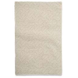 Geo Print Lokta Paper - Gold and Cream, 20" x 30" (front of paper)