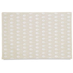 Lokta Paper - Peacock, Silver and Cream, 20"x30"