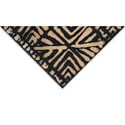 Lokta Paper - Batik, Squares, Black and Cream, 20'' x 30''