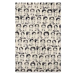 Lokta Paper - Frida Kahlo, Black and Cream, 20'' x 30''