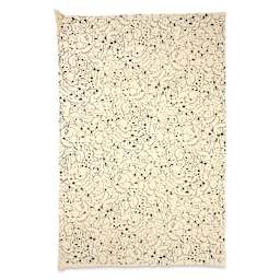 Lokta Paper - Dogs, Black and Cream, 20" x 30"