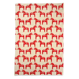 Lokta Paper - Horse, Red and Cream, 20" x 30"