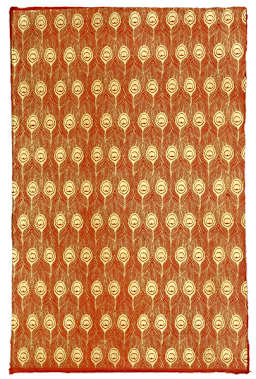 Lokta Paper - Peacock, Gold and Red, 20"x30"