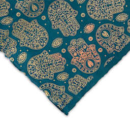 Hamsa Print Lokta Paper - 22" x 30", corner of sheet